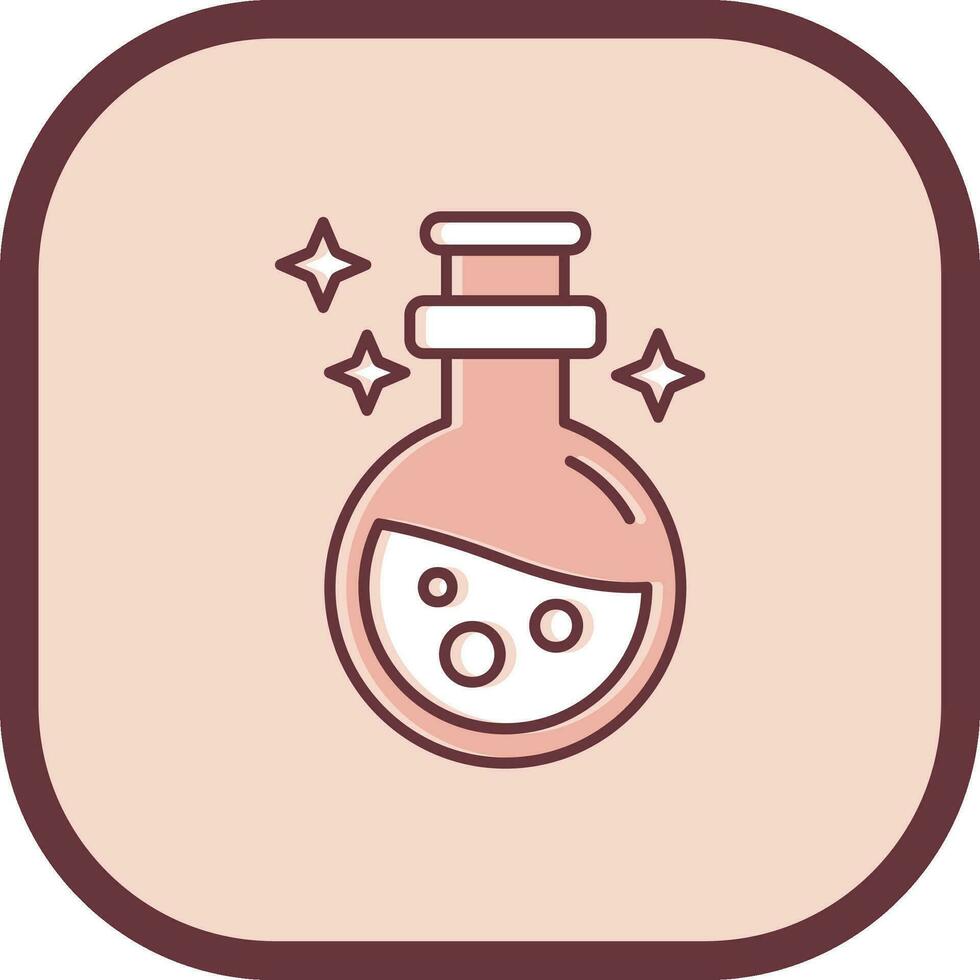 Potion Line filled sliped Icon vector