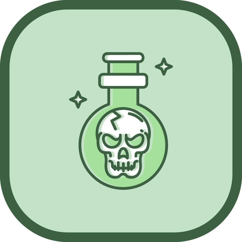 Potion Line filled sliped Icon vector