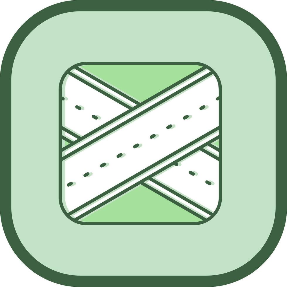 Overpass Line filled sliped Icon vector