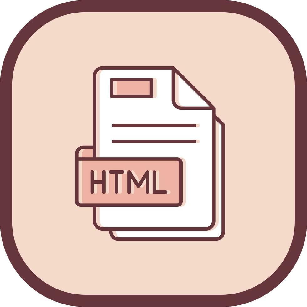 Html Line filled sliped Icon vector