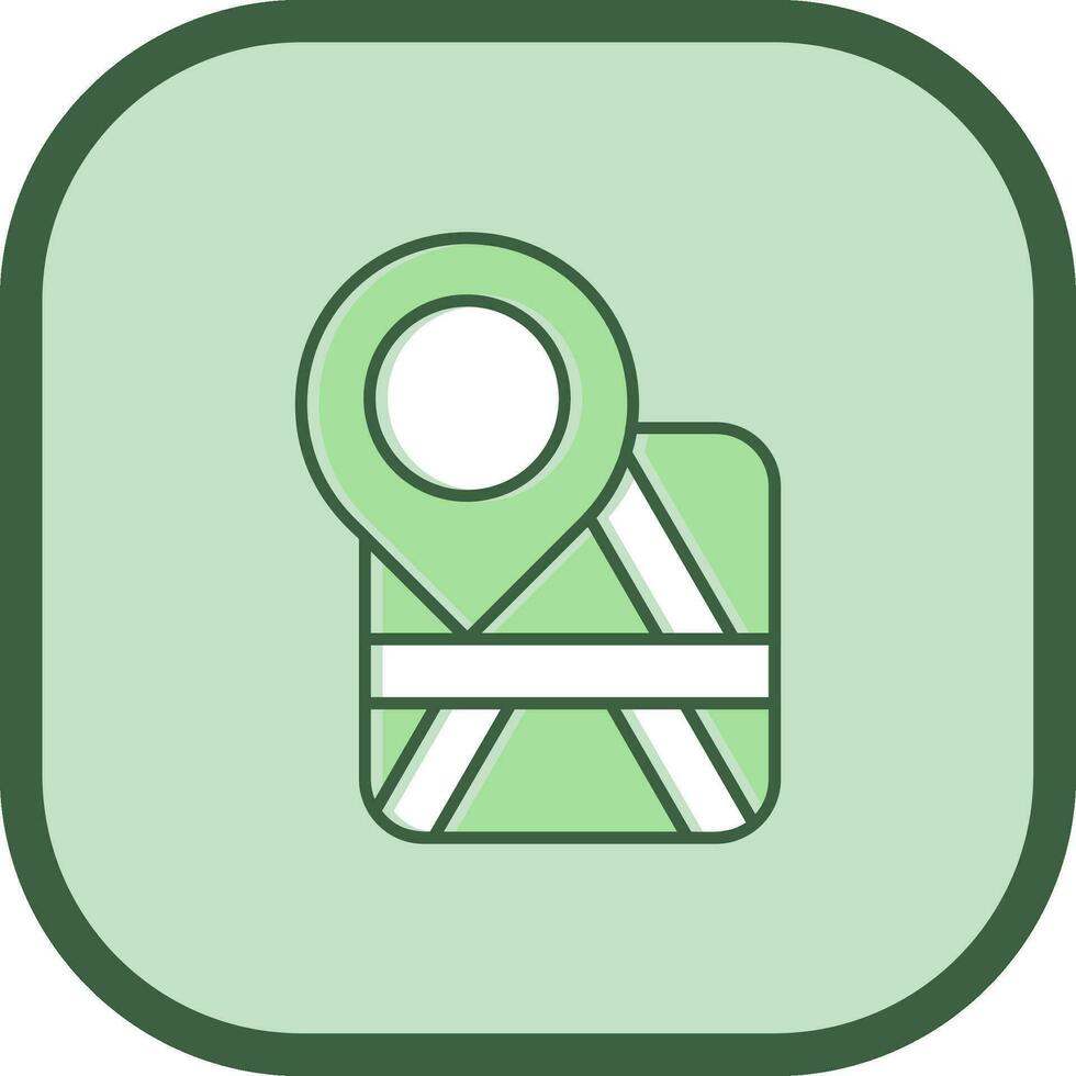 Placeholder Line filled sliped Icon vector