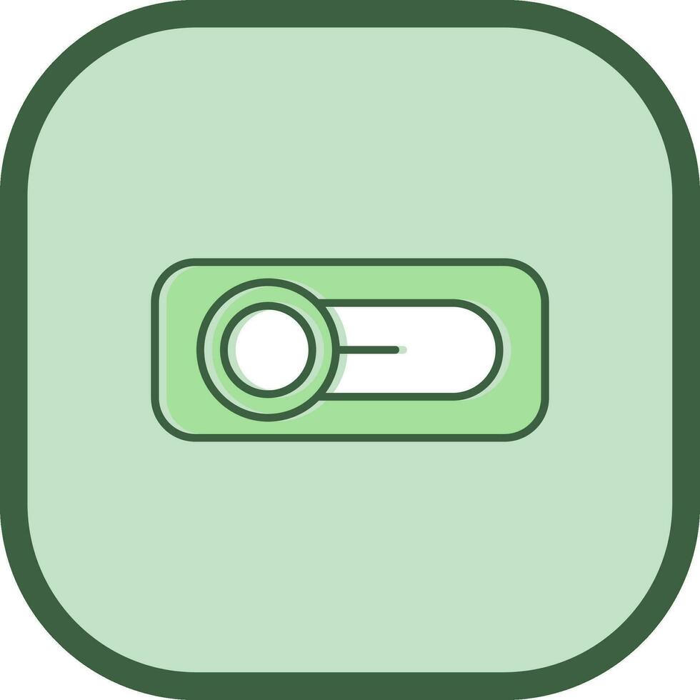 Switch Line filled sliped Icon vector