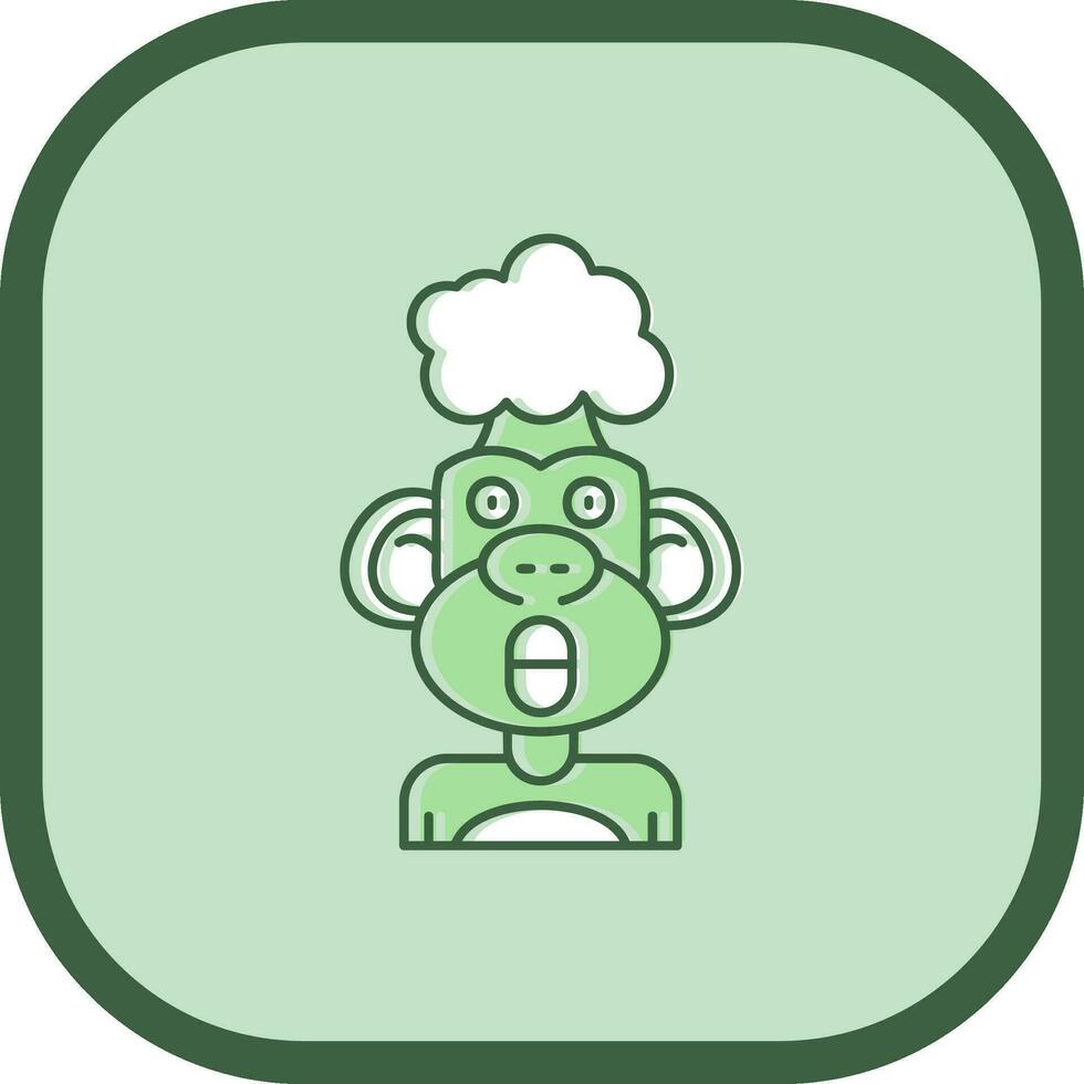 Exploding Line filled sliped Icon vector