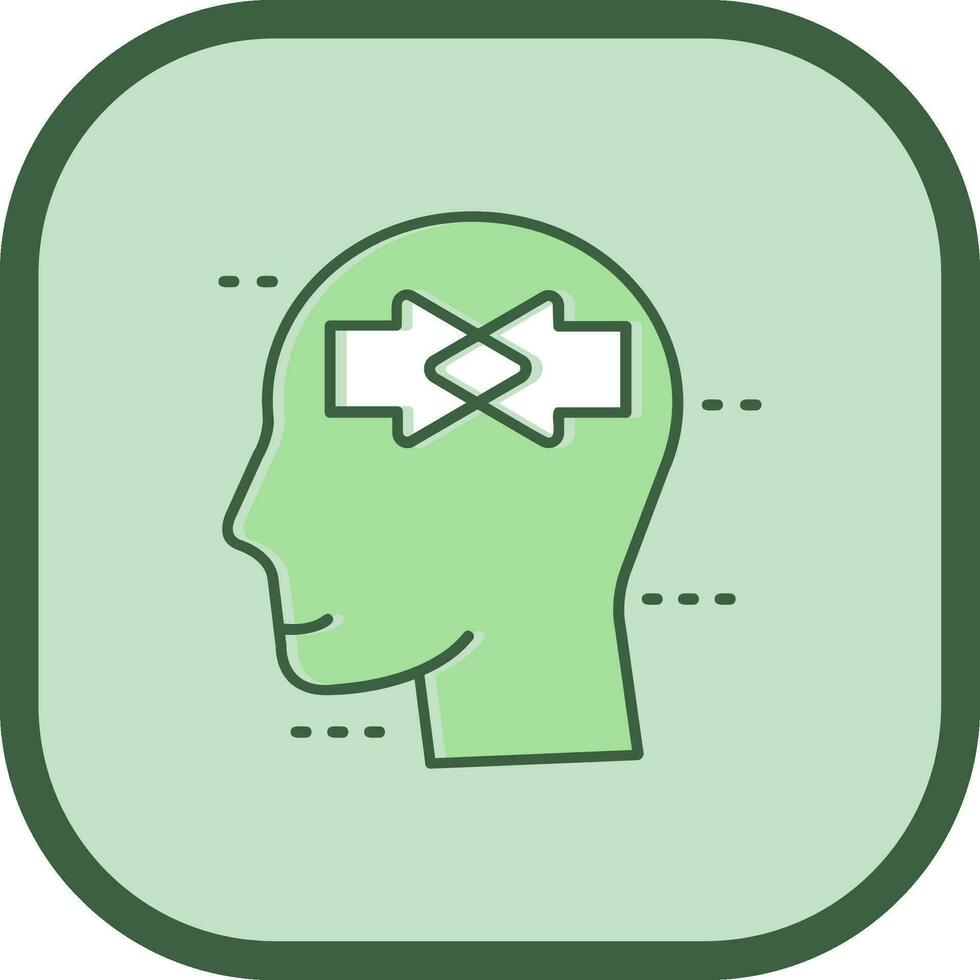 Conflict Line filled sliped Icon vector