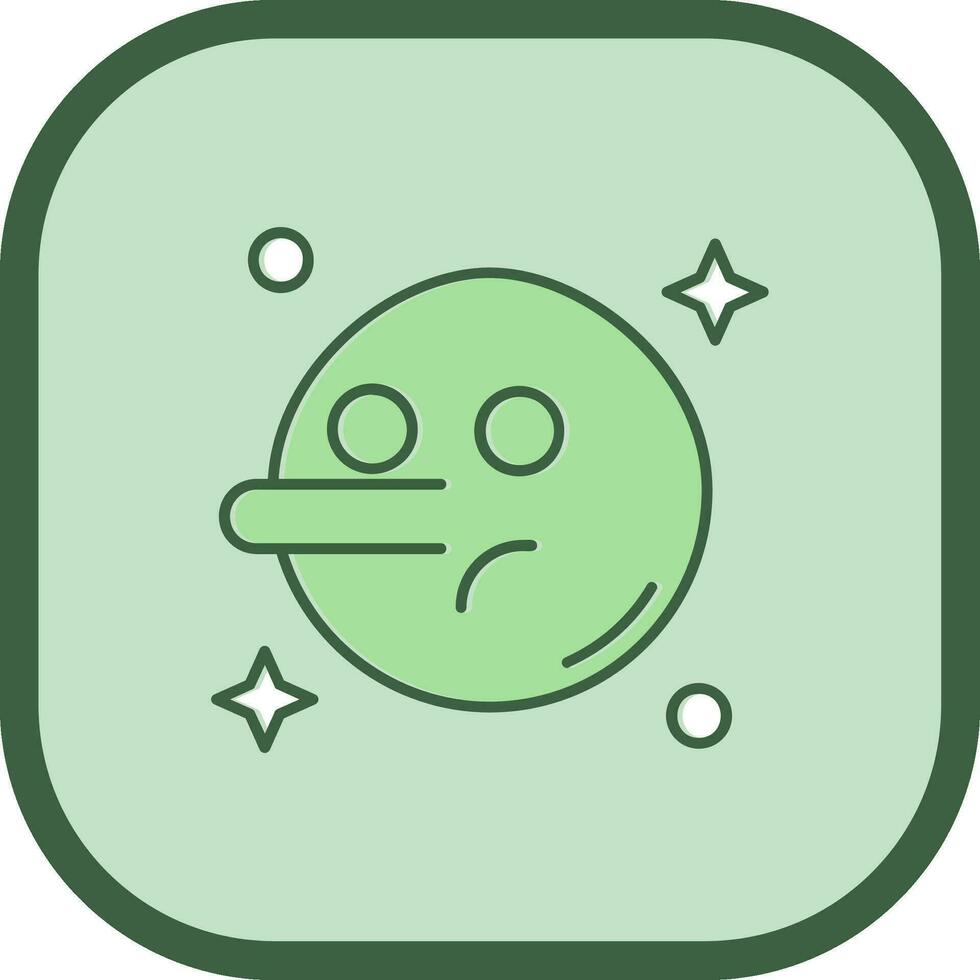 Liar Line filled sliped Icon vector