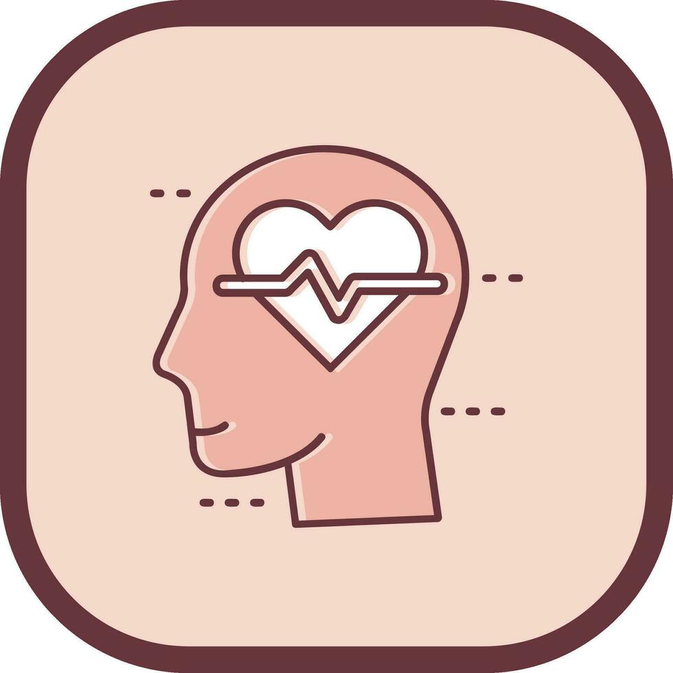 Wellness Line filled sliped Icon vector