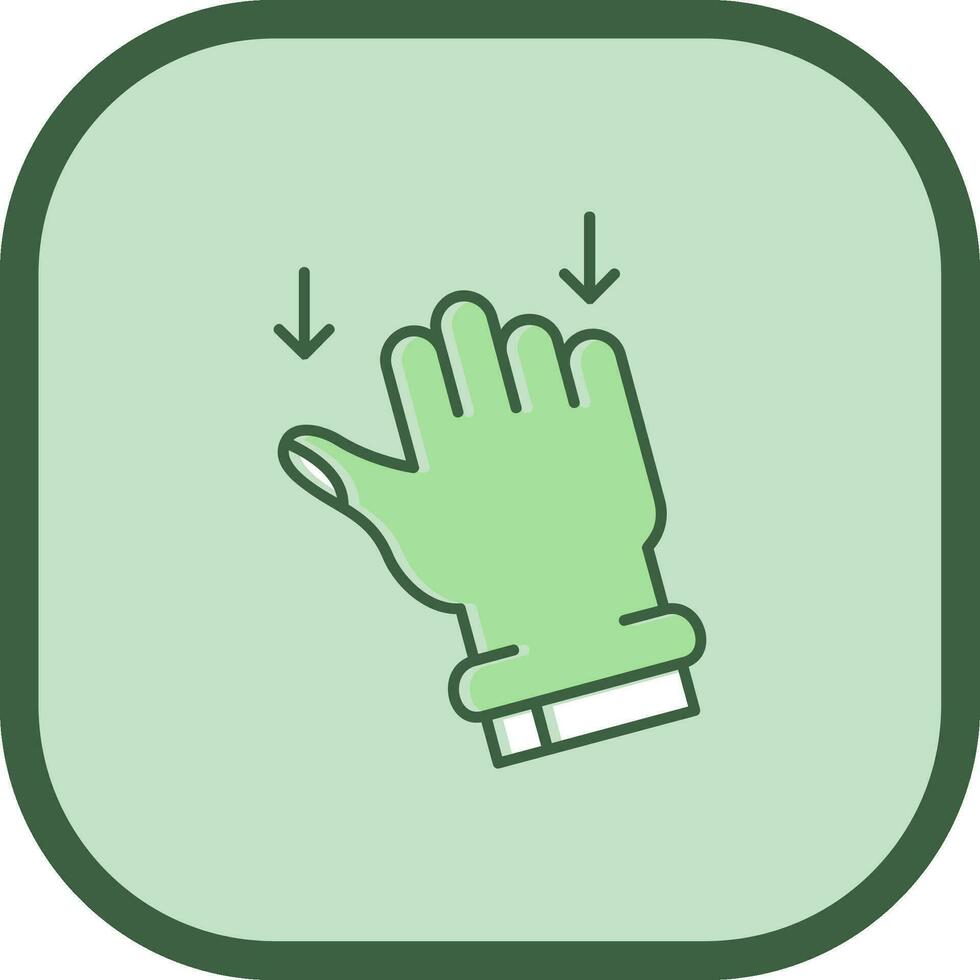Drag Line filled sliped Icon vector