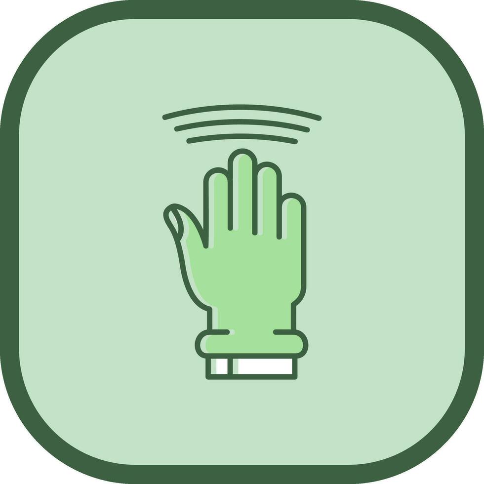 Drag Window Line filled sliped Icon vector