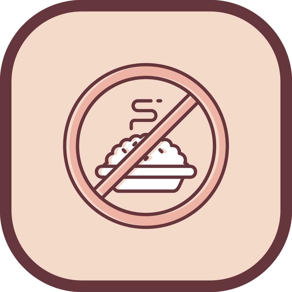 Fasting Line filled sliped Icon vector