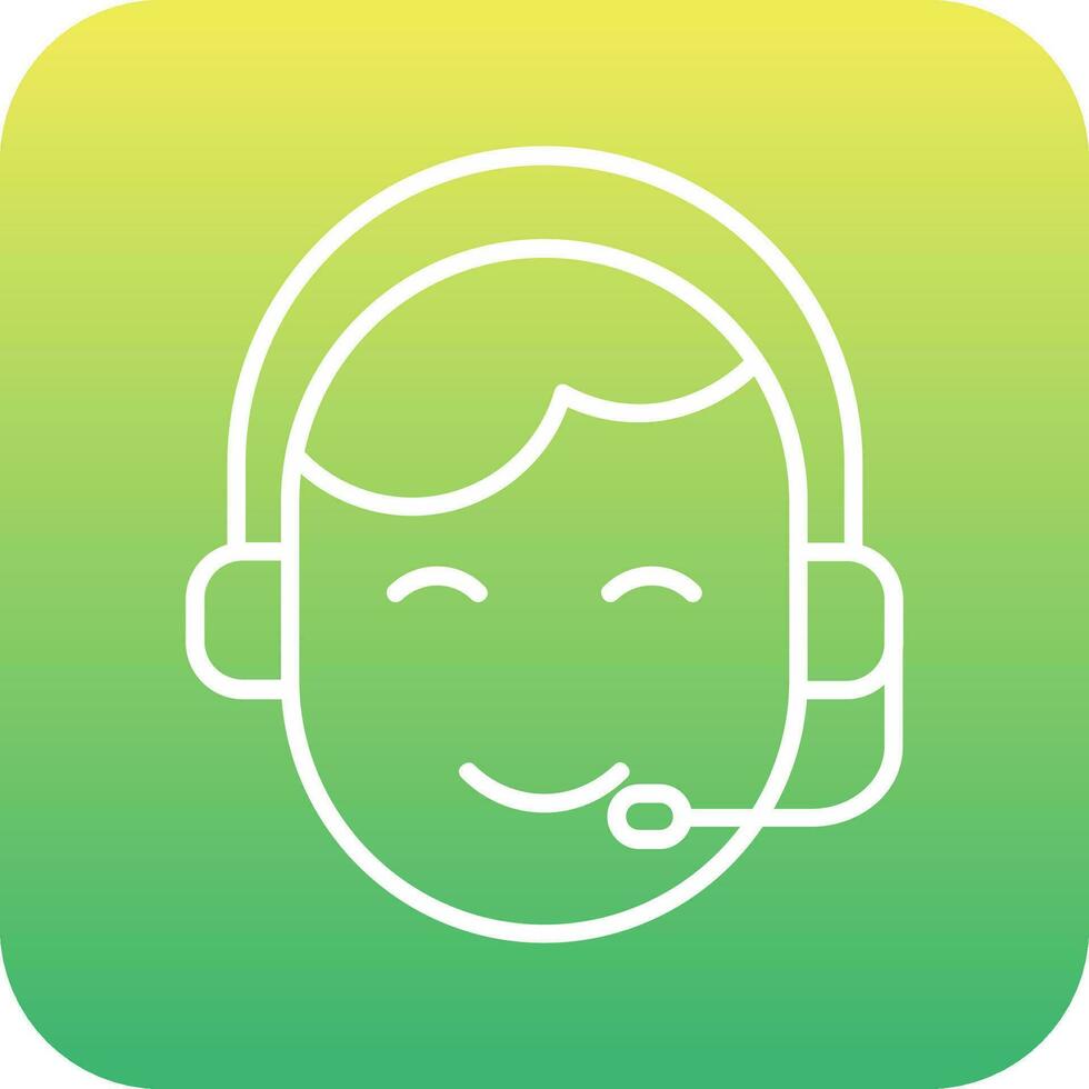 Customer Service Agent Vector Icon