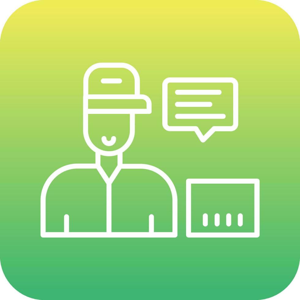 Customer Service Agent Vector Icon