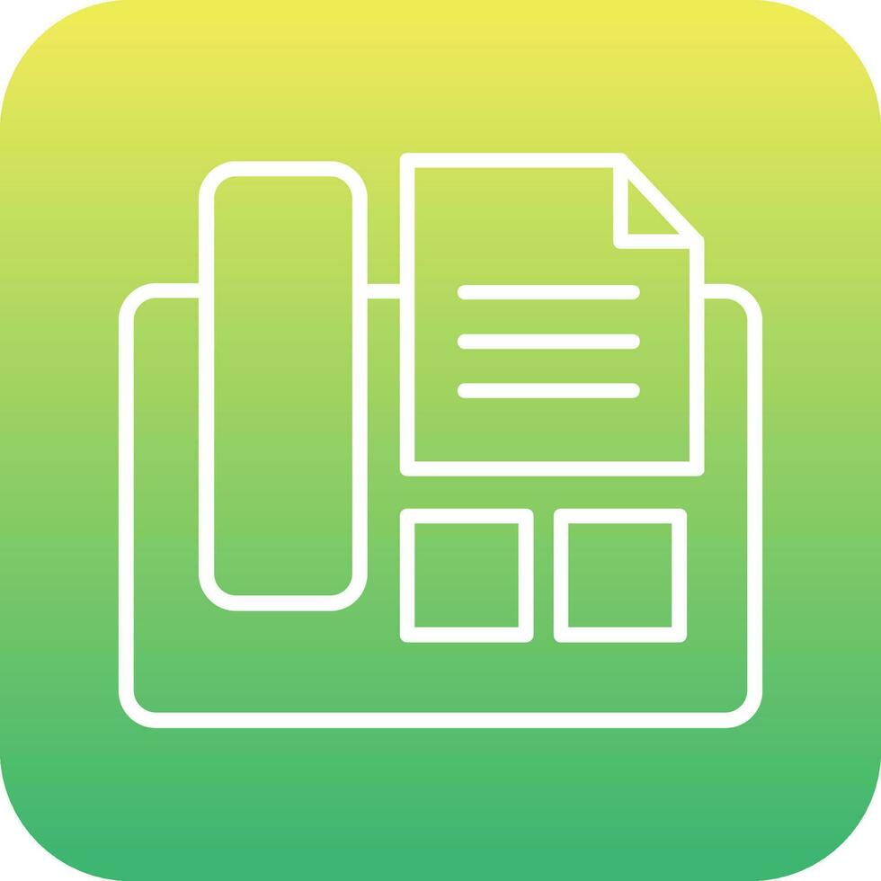 Fax Machine Vector Icon