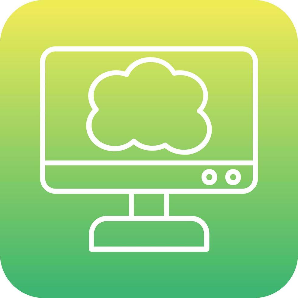 Cloud Computing Vector Icon