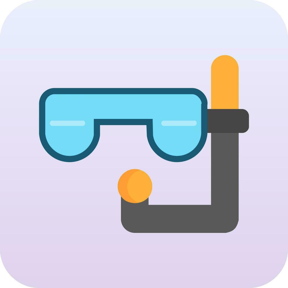 icono de vector de snorkel