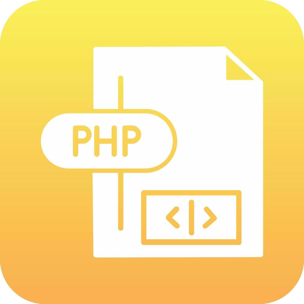 icono de vector de php