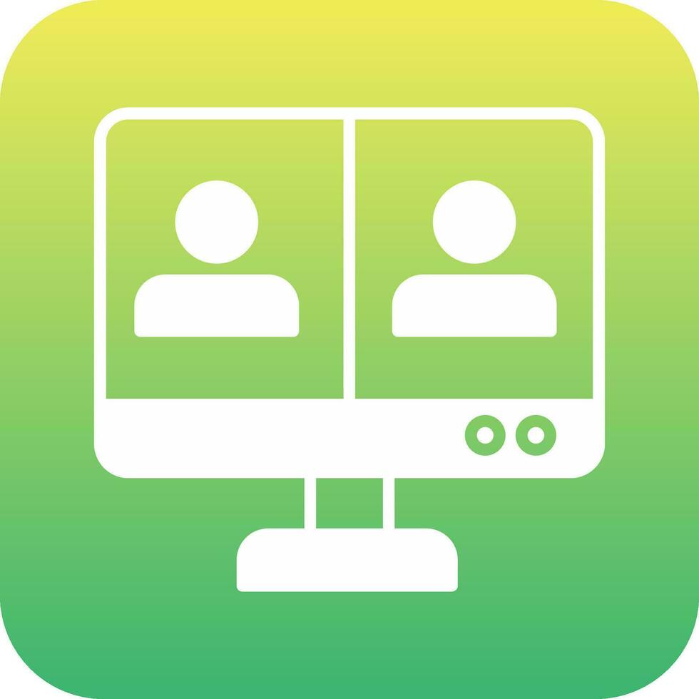 Online Meeting Vector Icon