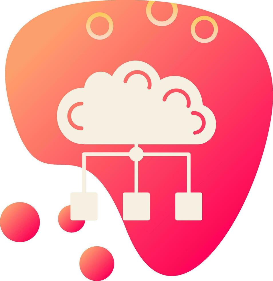 nube propiedades vector icono