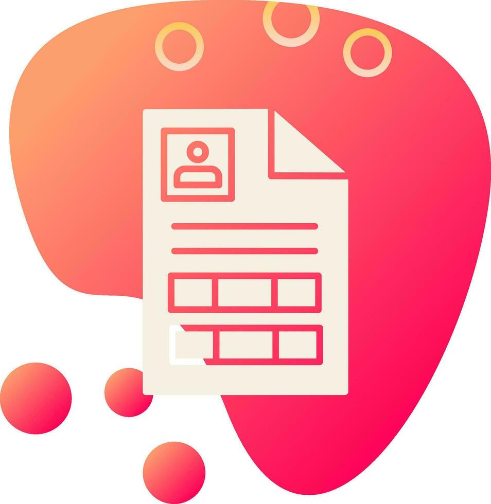 Curriculum Vitae Vector Icon