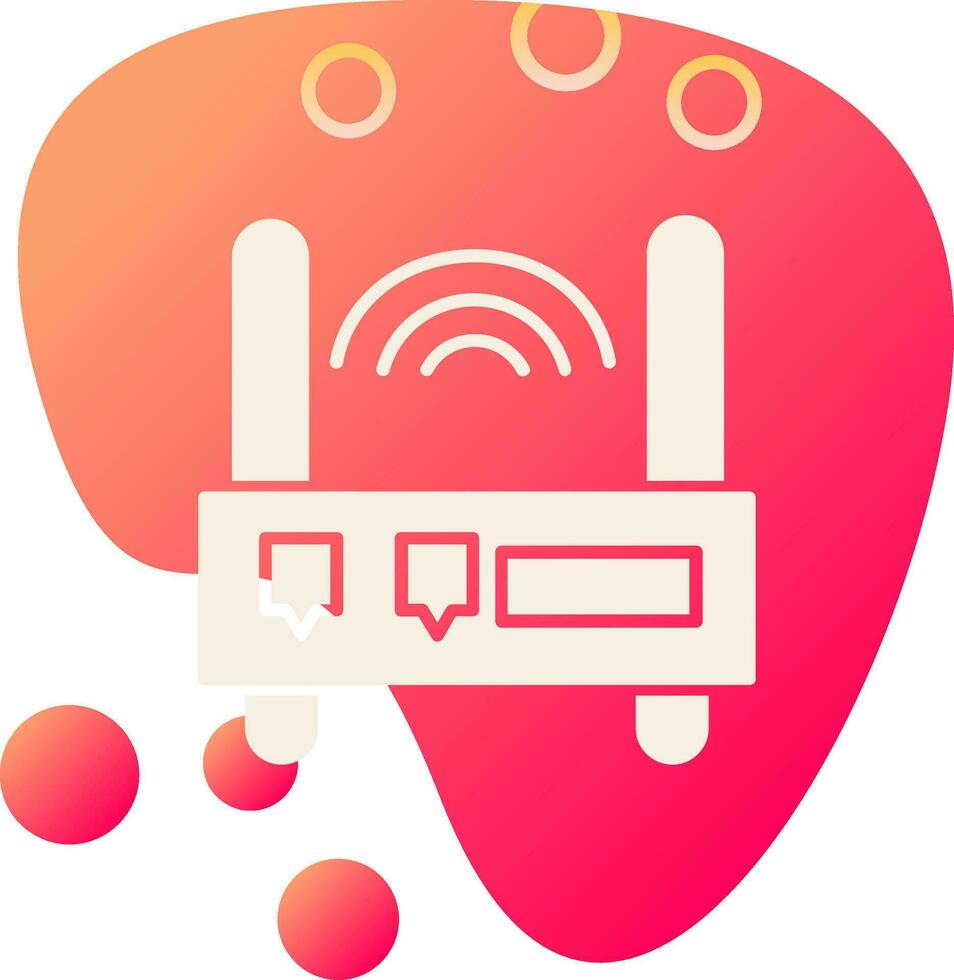 icono de vector de enrutador wifi