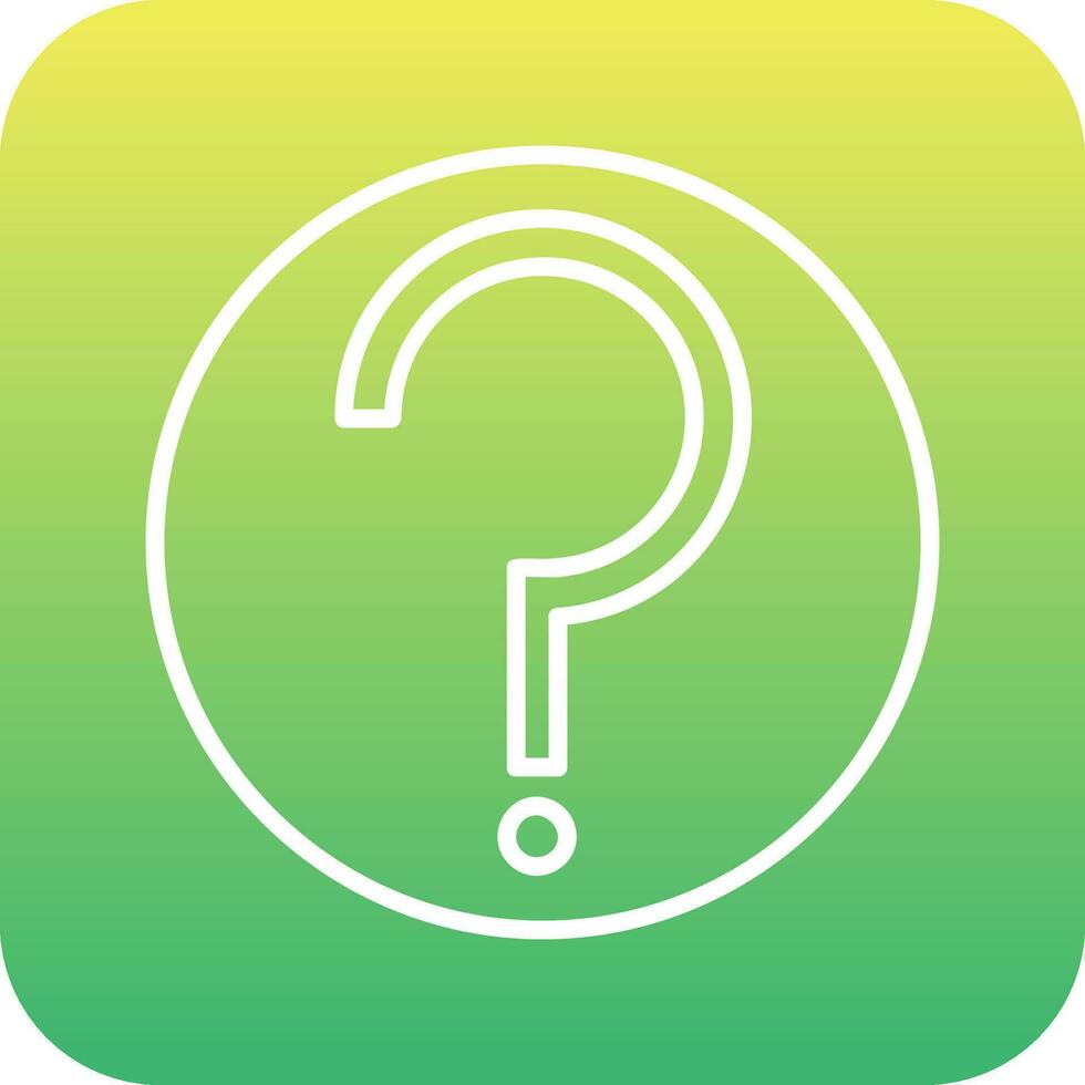 Question Mark Vector Icon