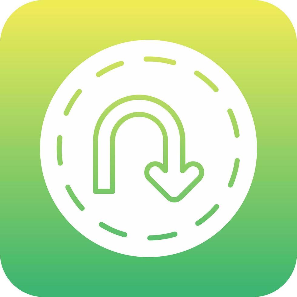 U Turn Vector Icon