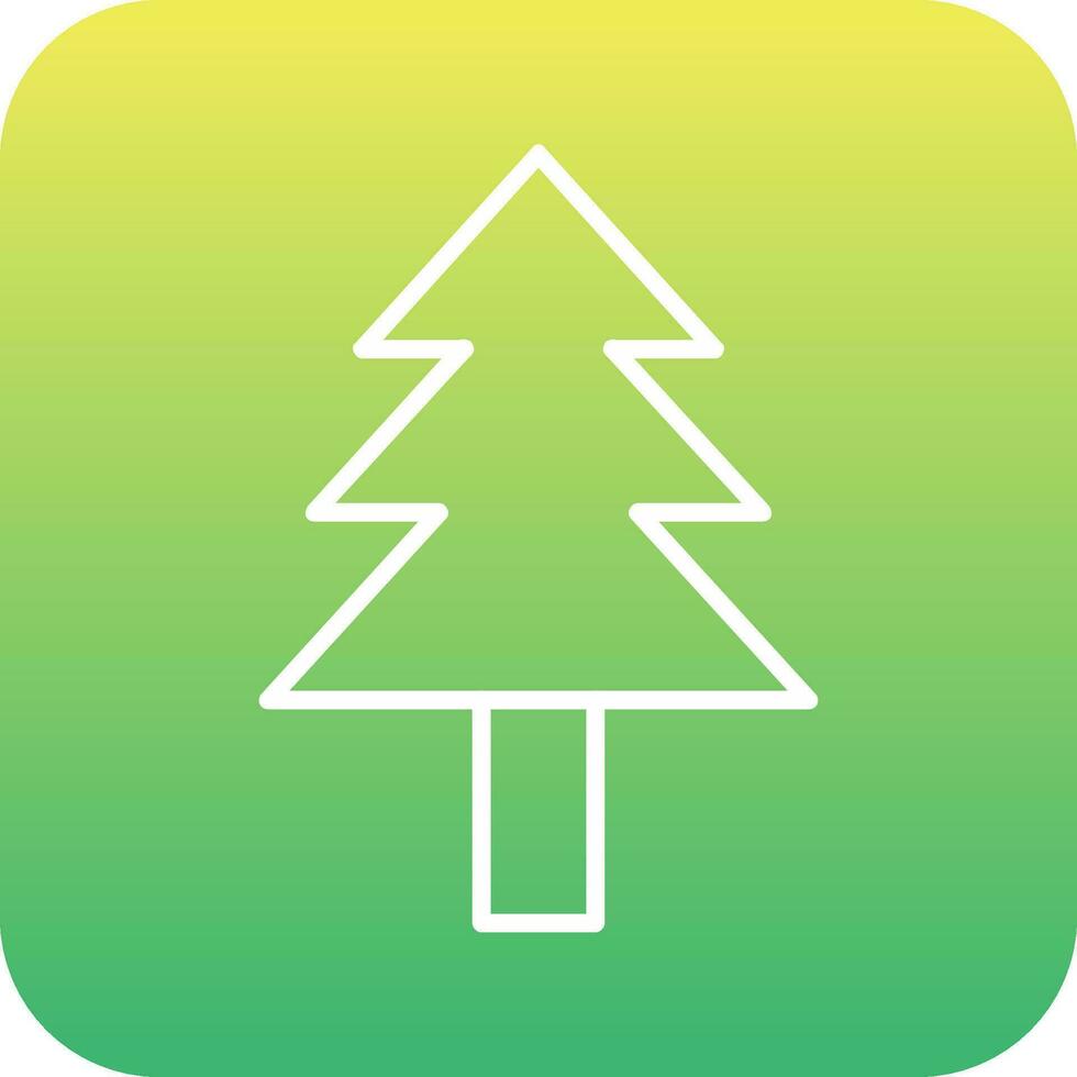 icono de vector de árbol de pino