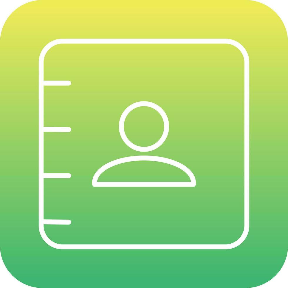 Contact book Vector Icon