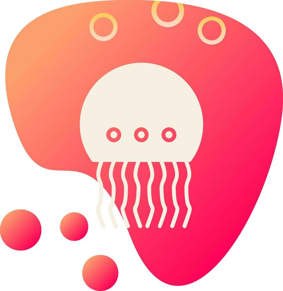 icono de vector de medusas