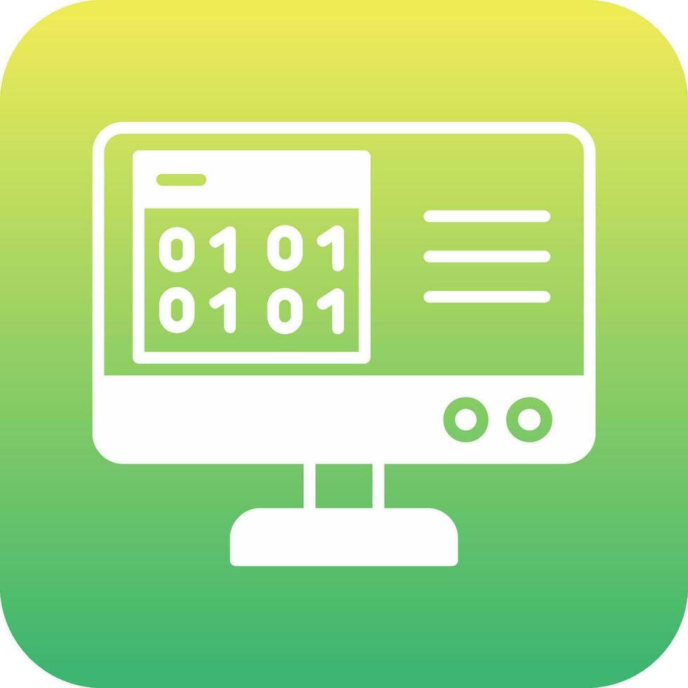 Binary Code Vector Icon