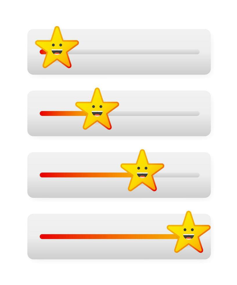 Level slider in flat style on white background. Flat vector. Arrow icon. Vector color icon