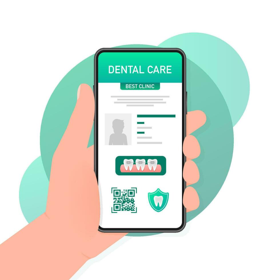 Dental care concept. Credit card icon. Vector design. Medical insurance card icon