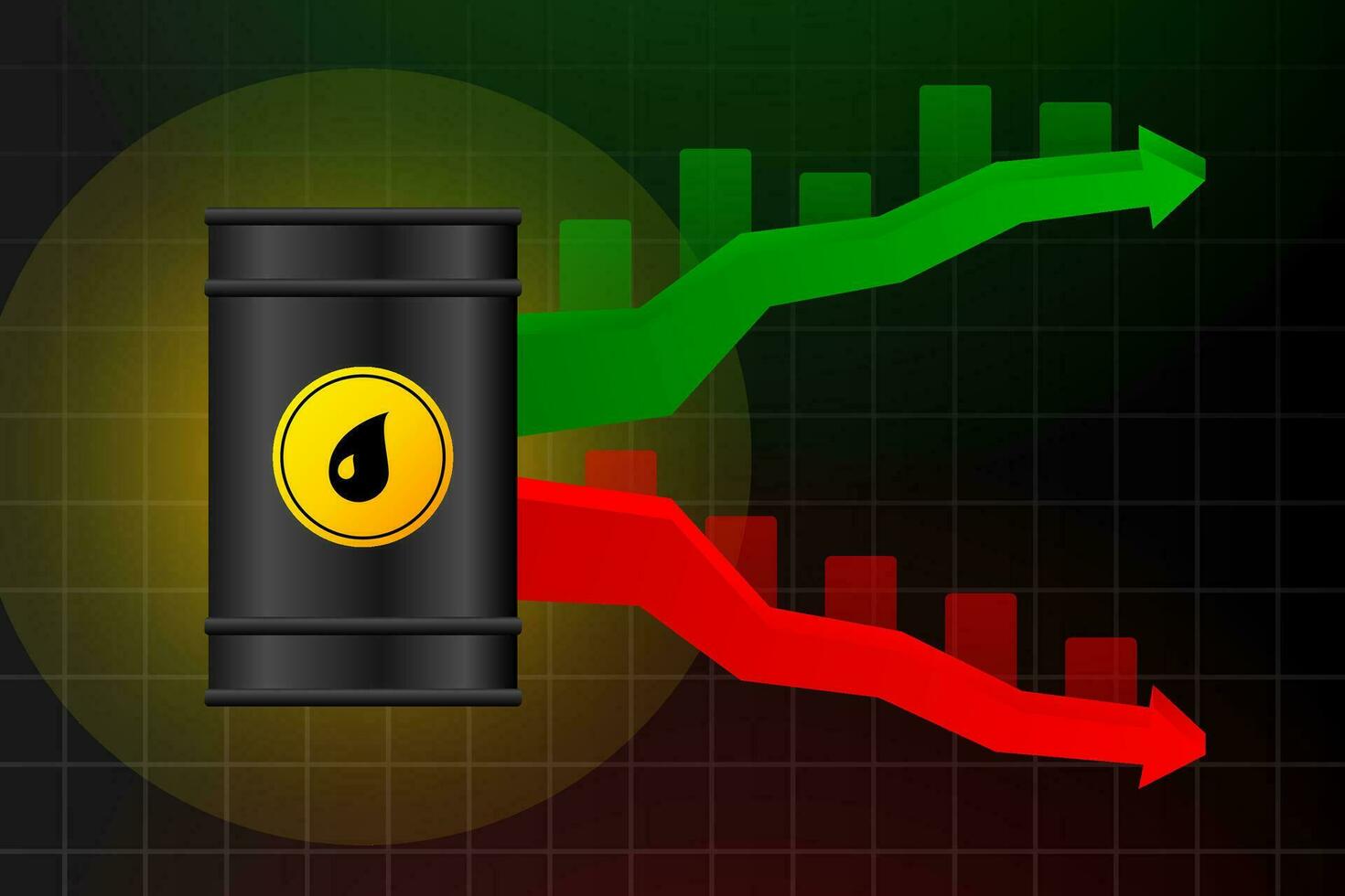 gas precios yendo arriba y abajo. combustible bomba. gas estación. vector ilustración.