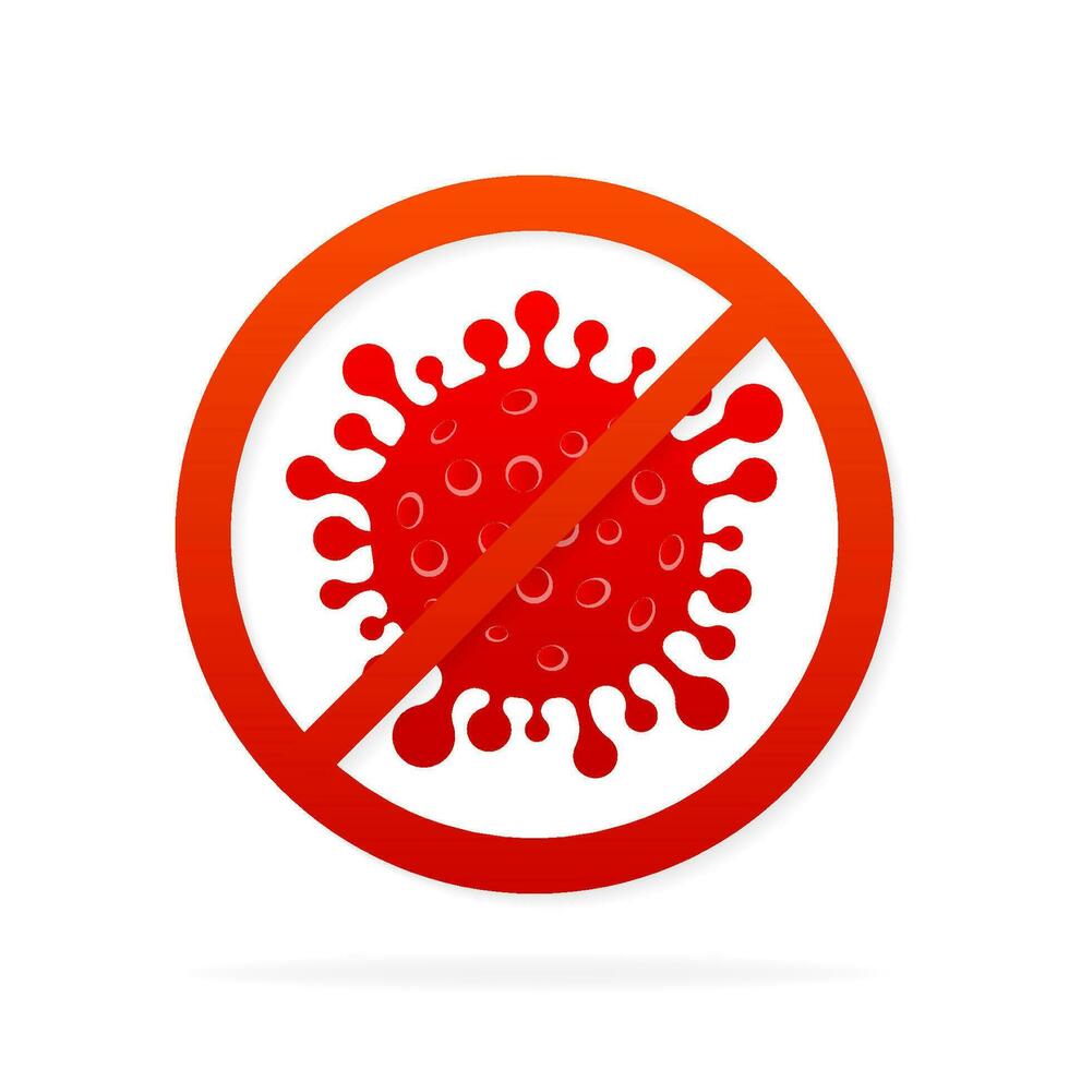 Virus protection. Virus germs. Security shield. Immune system. People vaccination. Vector illustration.
