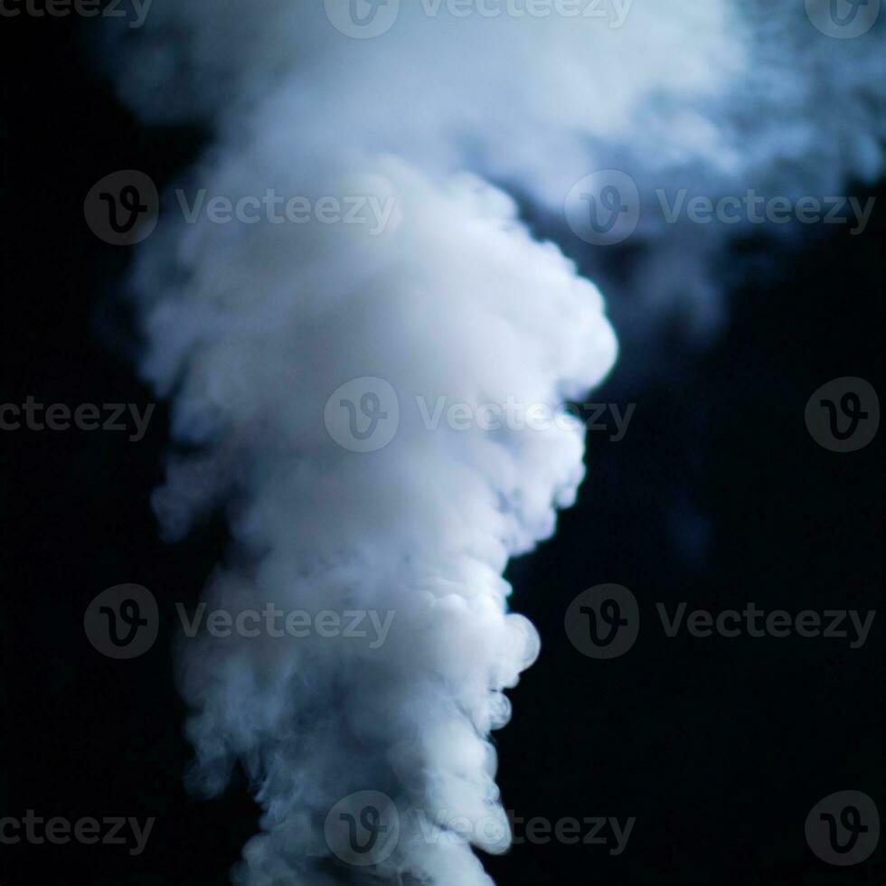 steam Smoke over black background. Fog or steam texture. Hot photo