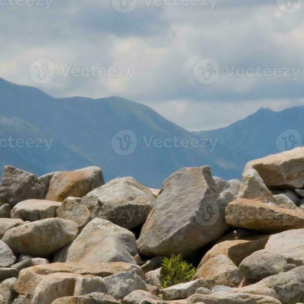 rocas piedras en el playa foto