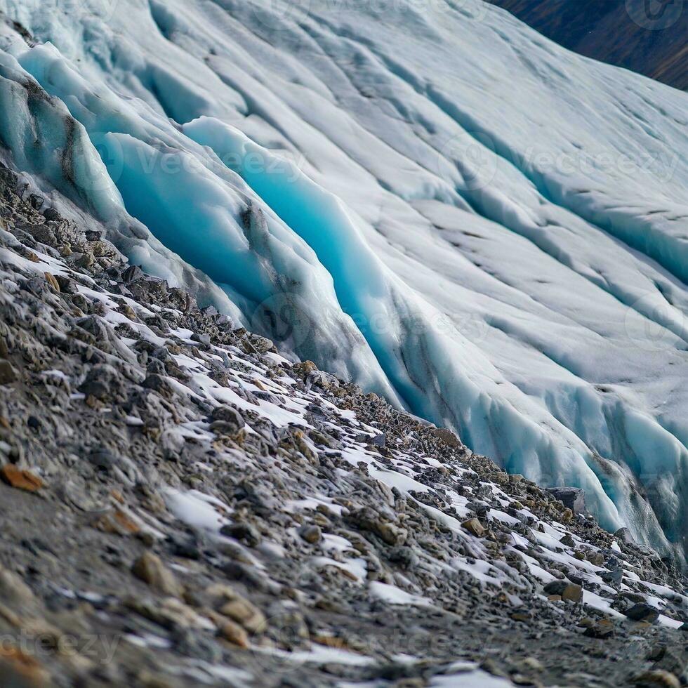 Winter mountains landscape frozen peak glacier photo