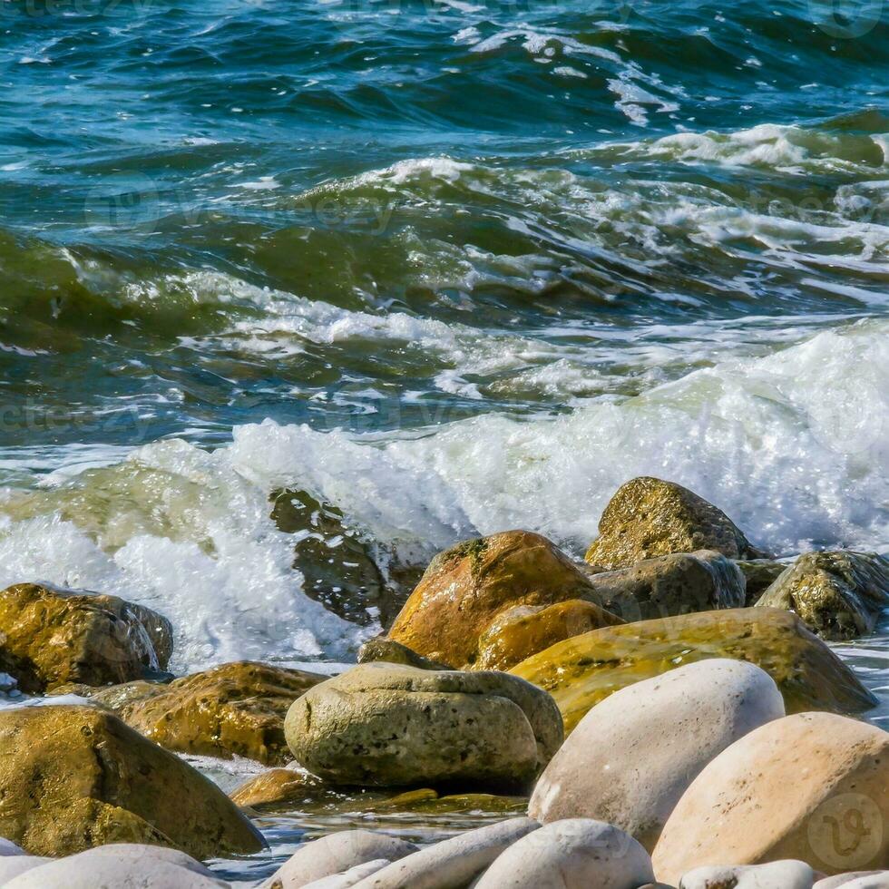 Rocks stones on the beach photo
