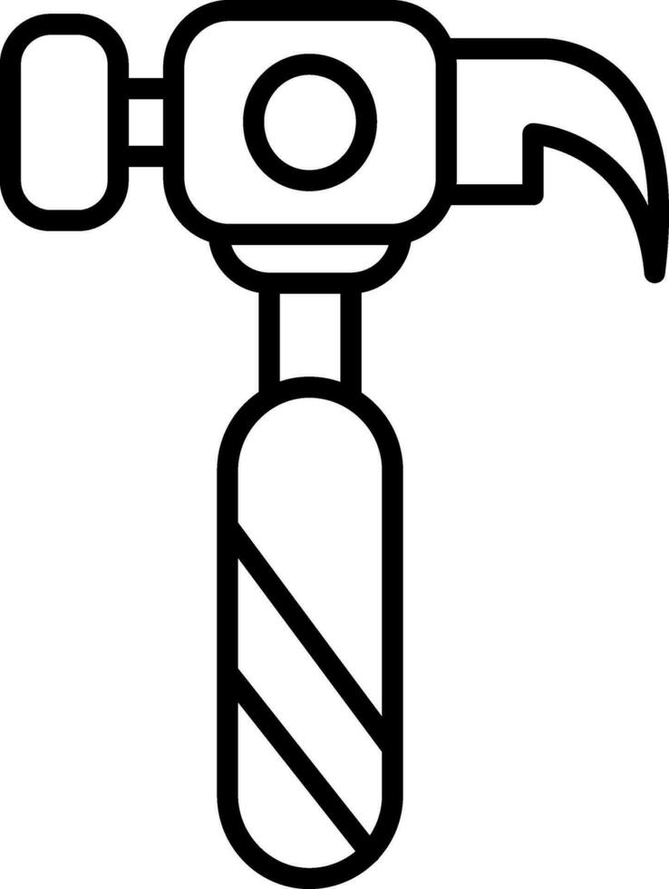 icono de vector de martillo
