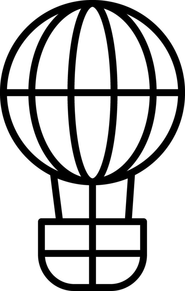 Hot Air Balloon Vector Icon