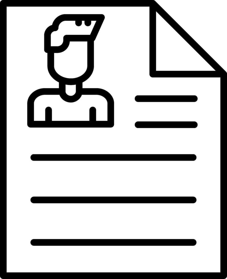 Curriculum Vitae Vector Icon