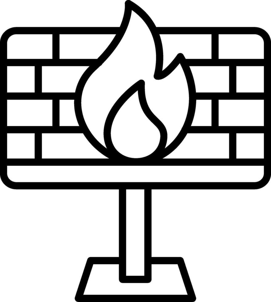 Firewall Vector Icon