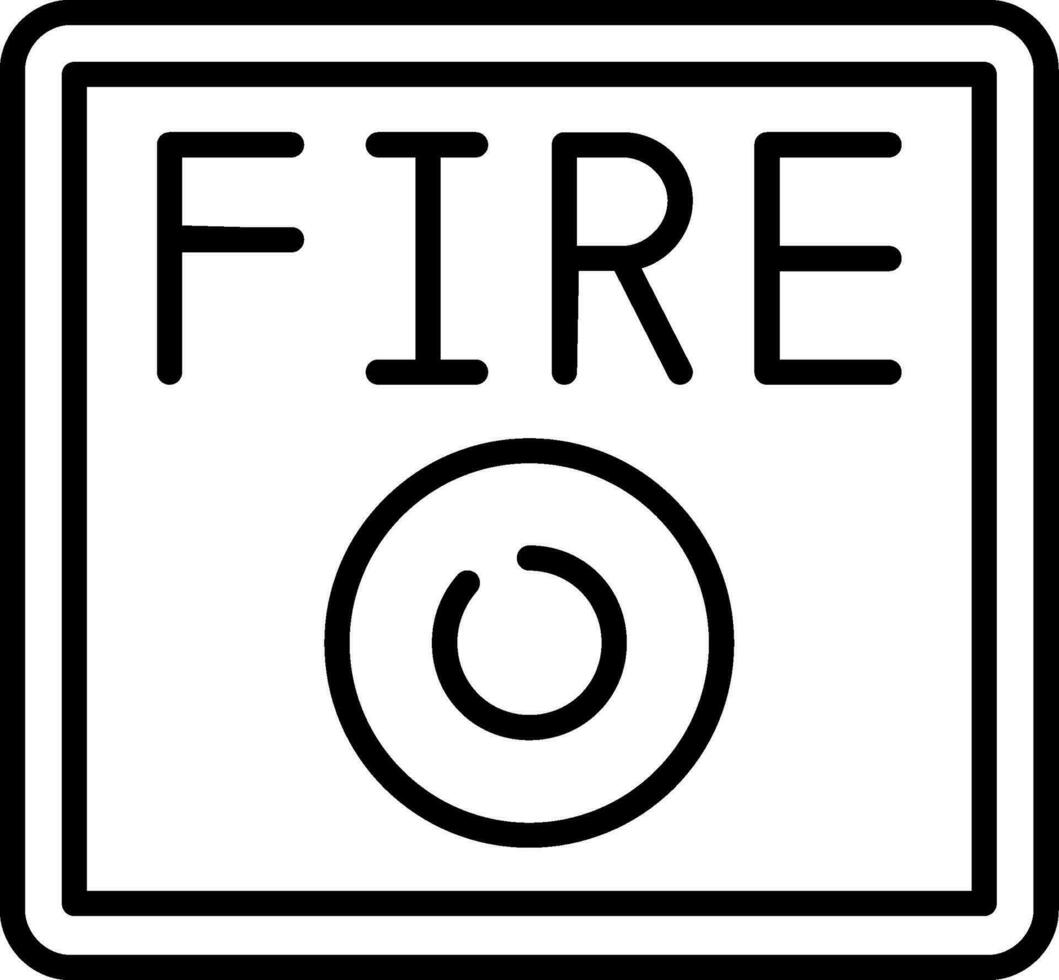 icono de vector de alarma de incendio