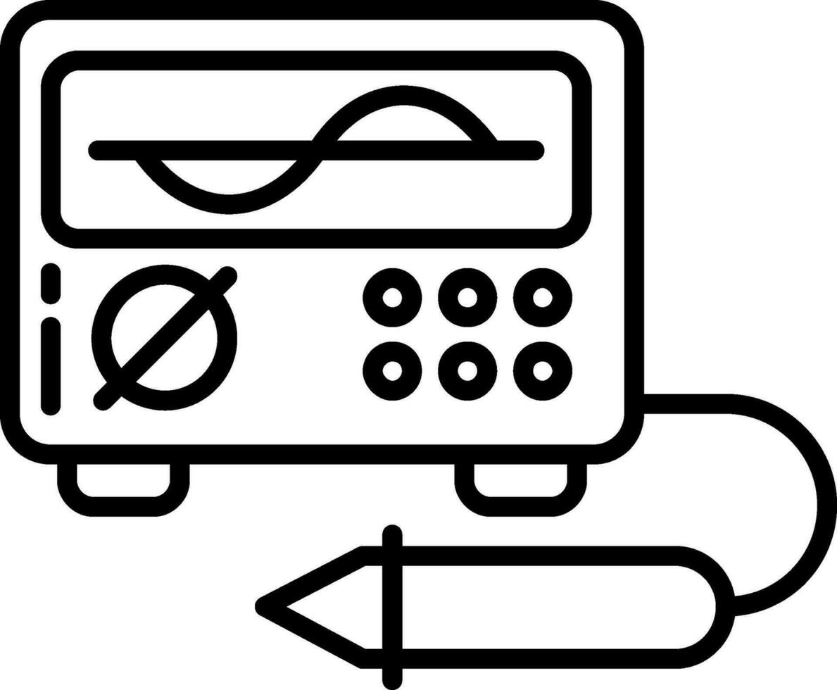 Oscilloscope Vector Icon