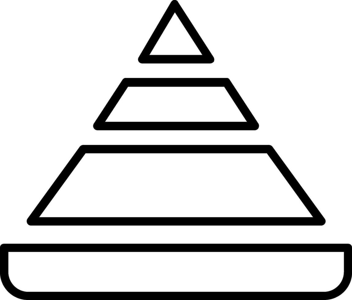 Pyramid Chart Vector Icon