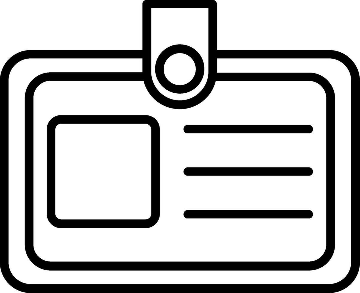 Identification Card Vector Icon
