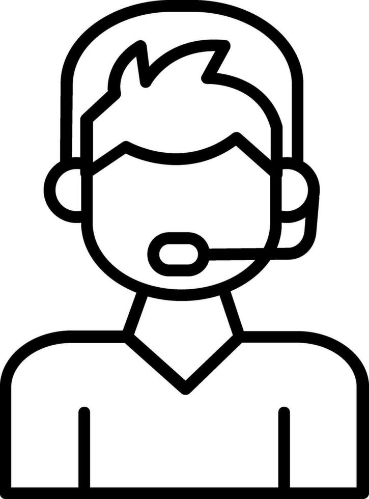 Call Center Agent Vector Icon