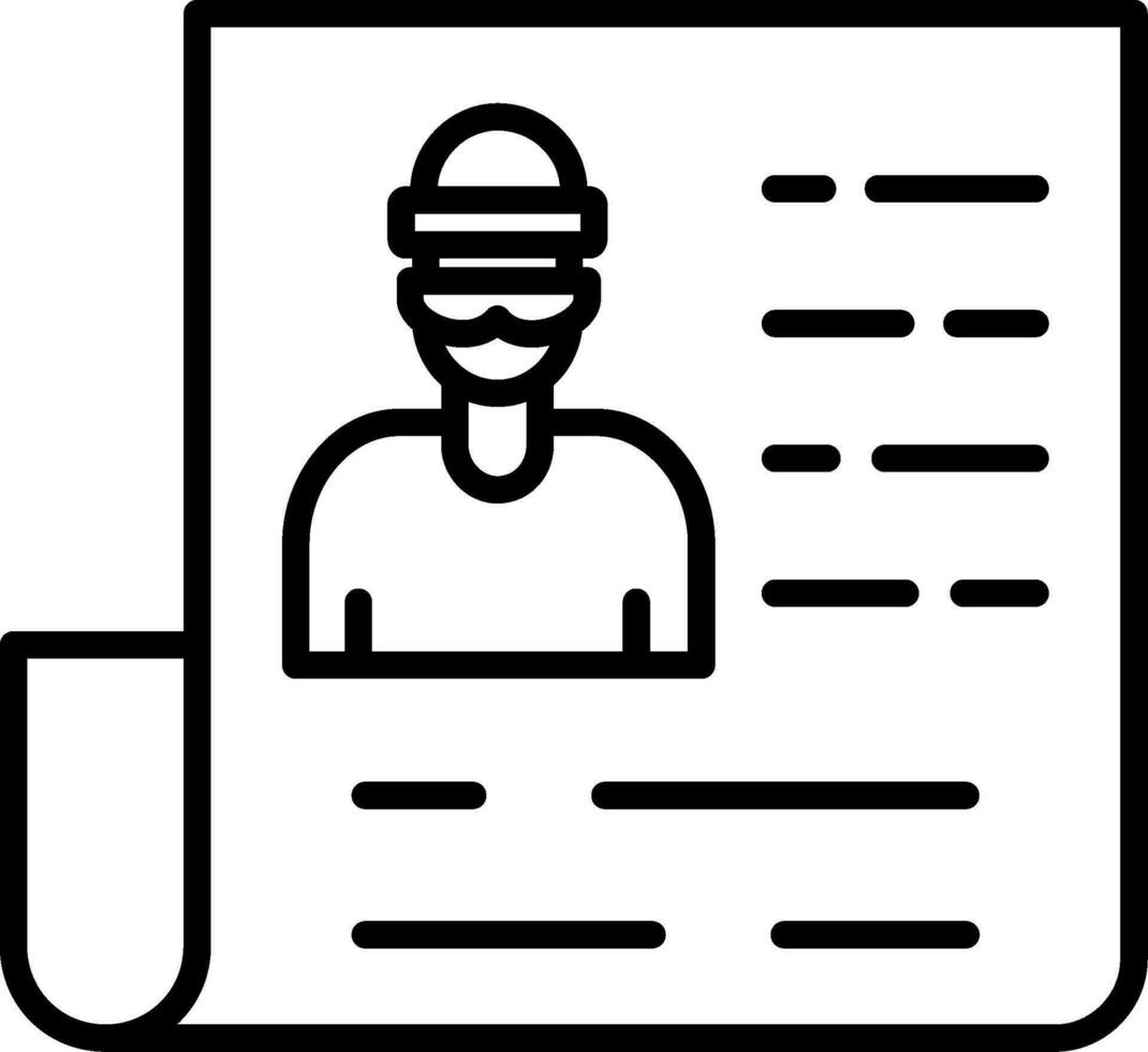 Newspaper Vector Icon