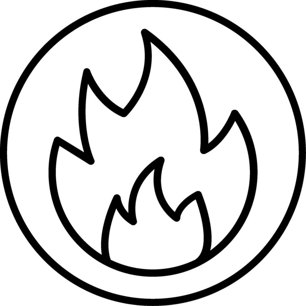 Flammable Vector Icon