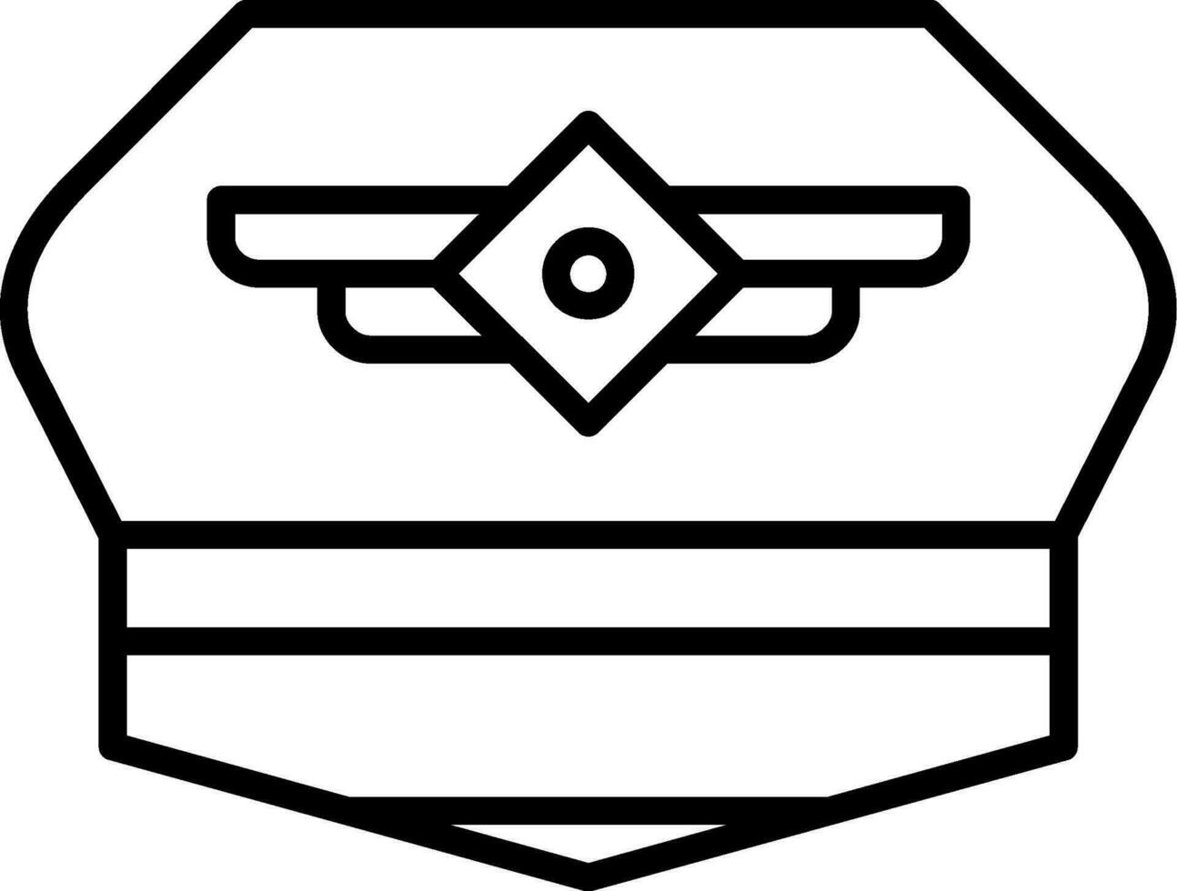 Pilot Hat Vector Icon