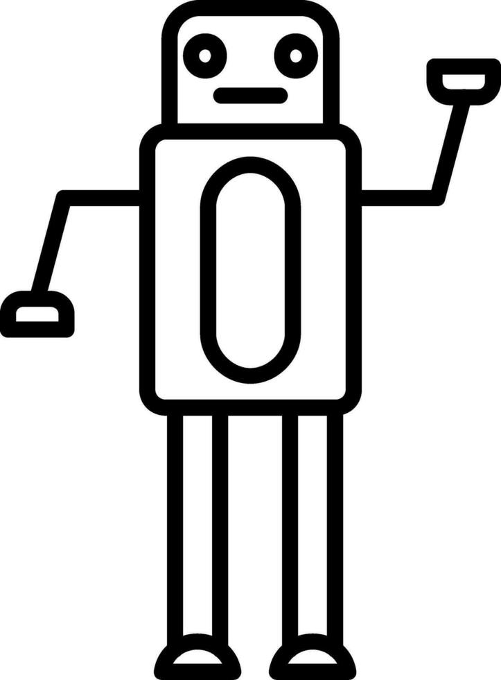 icono de vector de robot